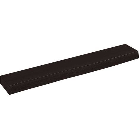 Étagère murale Étagère flottante marron foncé 60x10x4 cm bois chêne massif traité (1/5)
