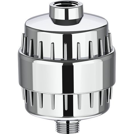 15-Stage Shower Filter with Vitamin C - Anti-Limescale, Heavy Metals, Replaceable Cartridge, Soft Water (1/5)