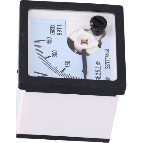 Voltmètre à cadran portable avec réglage fin et aiguille, moniteur de mesure 0-450 V 99T1-V (1/5)