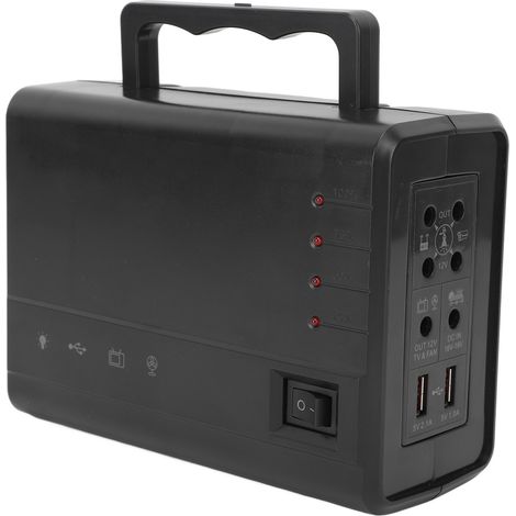 Station d'alimentation portable 5000 mAh, générateur solaire d'extérieur, batterie externe pour camping, voyages, fêtes et situations d'urgence, prise UE 100-240 V (1/5)