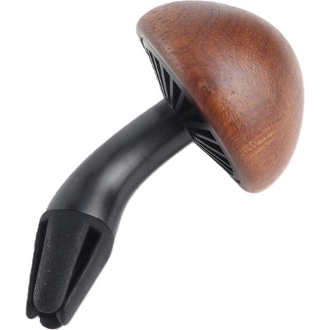 Diffuseur parfum voiture clip bouche d'aération champignon ABS bois texture naturelle anti-fatigue désodorisant avec capsule et boîte (1/5)