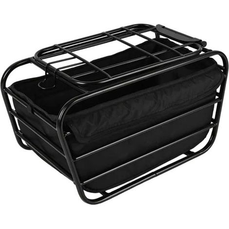 Panier à vélo pour chien - Cadre acier robuste Installation facile - Transport animal - Noir 3819.521.5cm (1/5)