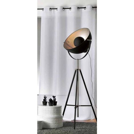 Voilage Chic uni design - 140x260cm - Blanc