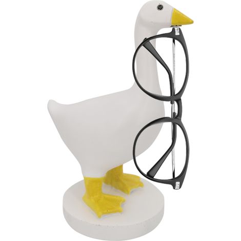 Porte-clés Magnétique Statue d'Oie Mignon en Résine avec Socle Déco Maison (1/5)