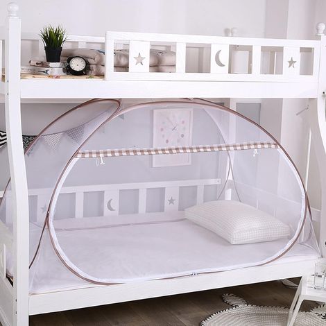 Moustiquaires Pliables À Très Grande Entrée, Moustiquaires De Yourte Pop-up pour Lit Simple, Empêcher Les Insectes D'assurer La Circulation De L'air,E,1  2  1M (1/5)