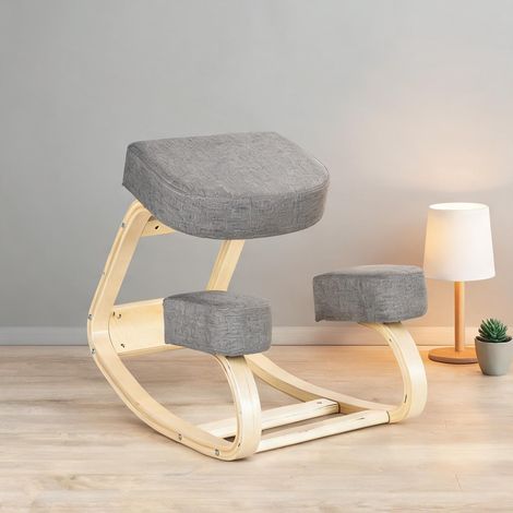 Chaise de bureau en madeira de Bétula Poliéster 69 x 51 x 58 cm (1/5)