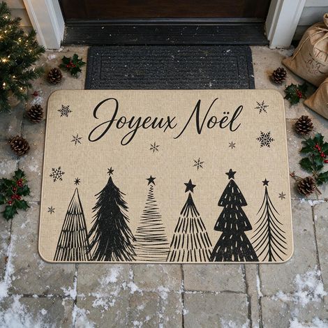 Decoration Noel, Tapis Noel 40x60 cm, Paillasson Entrée Antidérapant (1/5)
