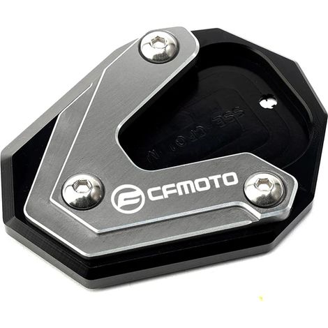 (Coussin de béquille gris) Compatible avec les motos CFMOTO 650MT, 800MT, 650TR-G et 650 TR-G TRG. Bouchons de valve de pneu CNC, coussinet d'extension de béquille latérale pour 650 MT et 800 MT maxpo (1/4)
