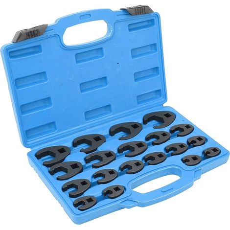 Set di chiavi a bussola professionali, compatte e resistenti, composto da 19 pezzi in acciaio al cromo-molibdeno - Utensili meccanici per il fai da te, il garage, la saldatura e la manutenzione domest (1/5)