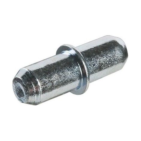 Ajile - Taquet en Acier Nickelé diam. 5 mm pour Étagère en Bois (1/2)