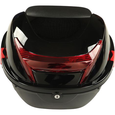 GARRYFIZH Coffre Arrière Moto Imperméable et Verrouillable - Boîte de Stockage pour Motocyclettes Noir (1/5)