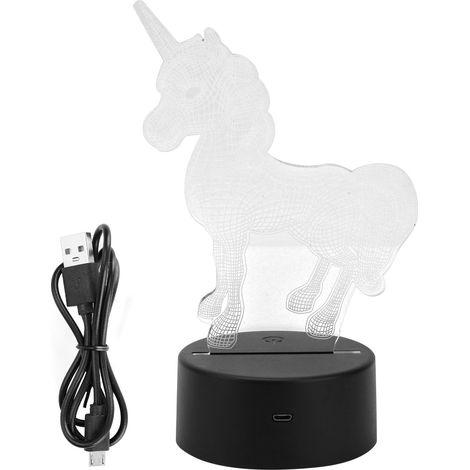 3D Night Lamp Light Touch Switch USB Battery Creative Visual Lighting Decoration Gift (1/5)