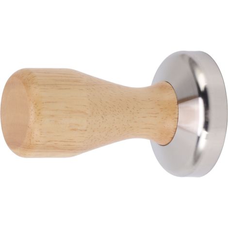 58-mm-Kaffeestößel, Sockel aus Edelstahl 304, Kaffeepulverpresse mit Holzgriff, für Zuhause und Café (1/5)