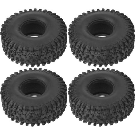 4 pneus en caoutchouc 120mm 1,9 pouces pour SCX10 90046, roues de voiture RC 1/10 (1/5)