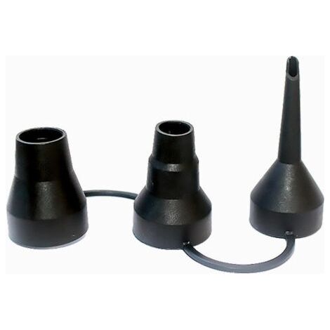 Pompe de gonflage de voiture électrique extérieure, accessoires de cartouche d'air de lit de coussin d'air de bec 3 en 1 (1/4)