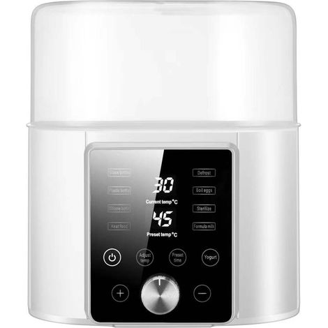 Babyflaschenwärmer, tragbarer schneller Flaschenwärmer mit präziser Temperaturregelung, LCD-Bildschirm, Timer, (1/3)