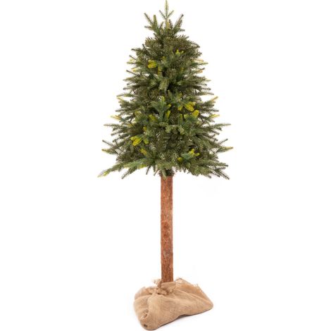 Albero di Natale artificiale – Tronco di abete naturale (150 cm)
