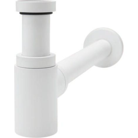 Siphon lavabo WIRQUIN Linéis Mini design apparent blanc mat