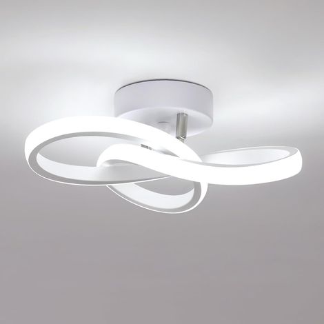 Plafonnier LED, 22W 2500LM Lampe de Plafond Moderne 6500K, Blanc Créatif en Forme de Fleur Luminaire Plafonnier pour Chambre Cuisine Salon Couloir (1/5)