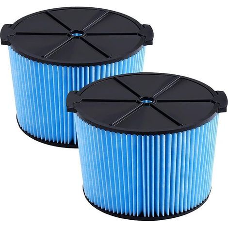 Filtre de rechange pour aspirateur d'atelier Ridgid VF3500, lot de 2, aspirateur sec/humide à 3 couches pour poussières fines et saletés, aspirateur portatif de 3 à 4,5 gallons (1/5)