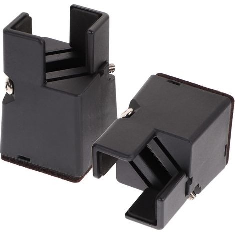 2 Pièces Verstellbare Bettfüße en Abs et Stahl Möbelerhöher mit Verstellbarem (1/5)