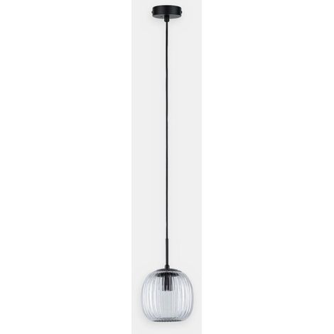 Ruya Suspension Luminaire Noir Mat 20W (1/3)