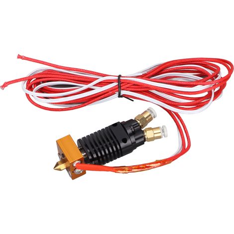 12V Bi-Color Metall-Extruder-Kit mit 2 Einlässen und 1 Auslass für Ender 3 (CR10S Pro12V) 3D-Drucker, inklusive Schrauben und Silikonabdeckung. (1/5)