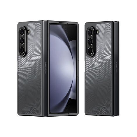 Custodia DuxDucis per Samsung Galaxy Z Fold6 5G, modello Aimo, trasparente/nera (1/5)