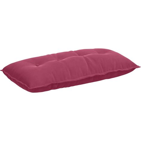Coussin de Dos Bordeaux 100 x 50 cm Tissu en velours côtelé (1/5)