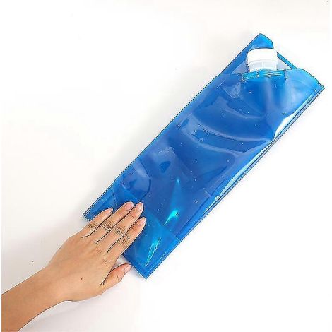 4er-Pack Wasserbehälter für draußen, faltbare Wassertasche, Auto-Wasserbehälter-700ML-Blue