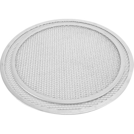 Plaque à pizza antiadhésive 12/14 pouces - Ensemble de plaques de cuisson en aluminium sans soudure - (1/5)