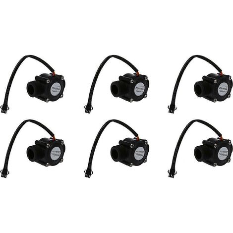 6x 1-60 l/min DC 5-24 V Hall-Effekt-Wasserdurchflusssensor-Zähler FS300A-JXLGV (1/5)