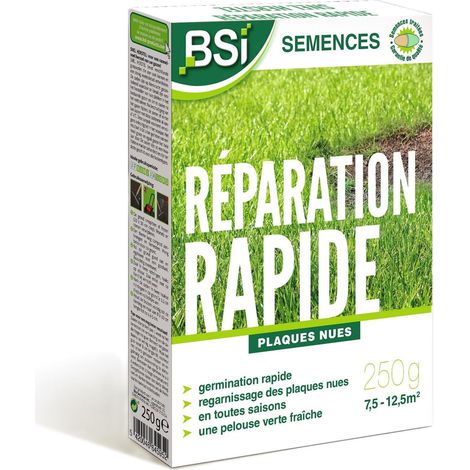 Semences De Gazon - Réparation Rapide - Avec Enrobage Protecteur - Jusqu'à 12,5 m² - 250g, Beige (1/5)