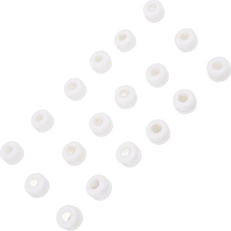 Lot de 18 amortisseurs en caoutchouc blancs pour ventilateur de plafond, joints d'étanchéité silencieux de rechange anti-bruit (1/5)