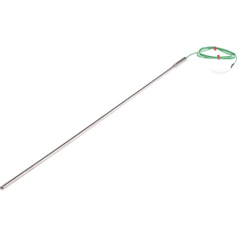 Thermocouple type K Ø 6mm, L 500mm, +1100°C max à Câble ( Prix pour 1 ) (1/2)