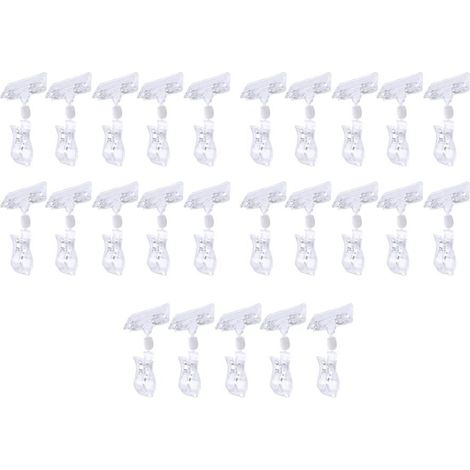Minkissy Abrazadera Transparent pour Estantes de Plástico