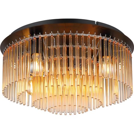 Globo - plafoniera - GORLEY - oro - vetro - Ø 50cm - E27 -