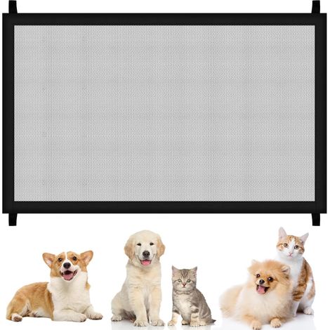 Barrière de protection, protection d'escalier, pour chien, sans perçage, 110 x 72 cm, barrière de protection d'escalier, pour animaux de compagnie, chat (1/5)