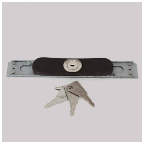 Serrure sécurité avec contre plaque pour volet roulant tirage direct