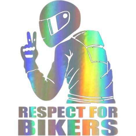 Autocollant réfléchissant Respect pour les cyclistes, étiquette de voiture, décoration à la mode (1/5)