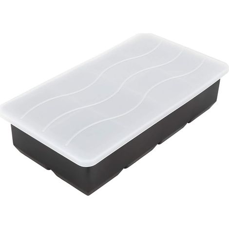 à Glaçons en Silicone 8 Grilles Machine Flexible avec Couvercle pour (1/5)