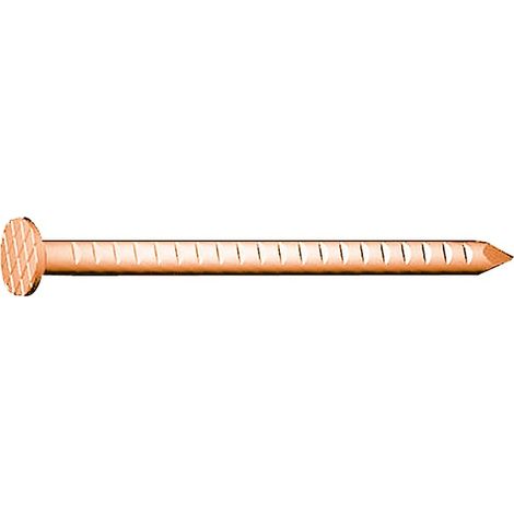 Clavos para hierro de canalón, cobre, 4,2 x 80 (Por 5)