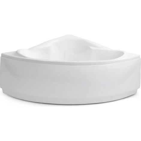 Baignoire d’angle avec tablier Sabrina 150x150x66cm - Siphon: Avec (1/3)