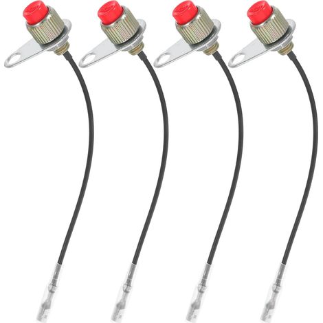 Interrupteurs Marche/arrêt Compact pour Tondeuse à Gazon Lot de 4 Pièces en Matériau Léger pour Jardin Facile à Installer 15.5x3.2x1.4 Cm (1/5)
