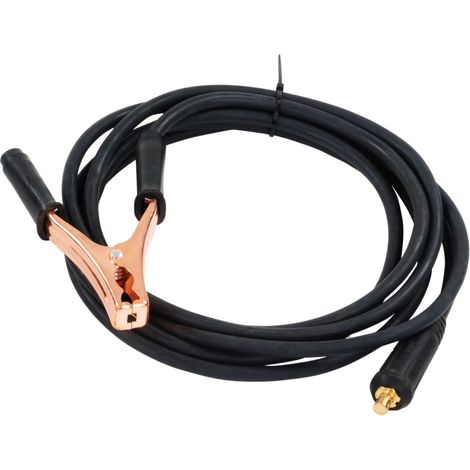 Cable de tierra con pinza para máquinas de soldar y cortadoras de plasma, longitud 4 m