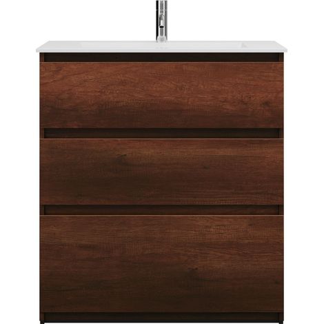 burgbad Lin20 Lavabo bajo para lavabo, blanco mate, incluye