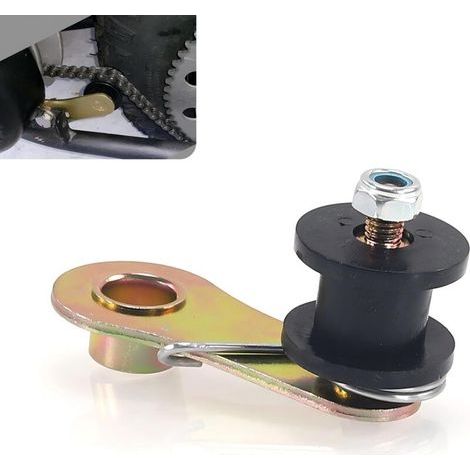 automotive chain tensioner, robust and durable metal automotive accessory, heavy-duty chain tensioner sprocket, universal for 110CC, 125CC, 140CC ATVs (black) (1/4)