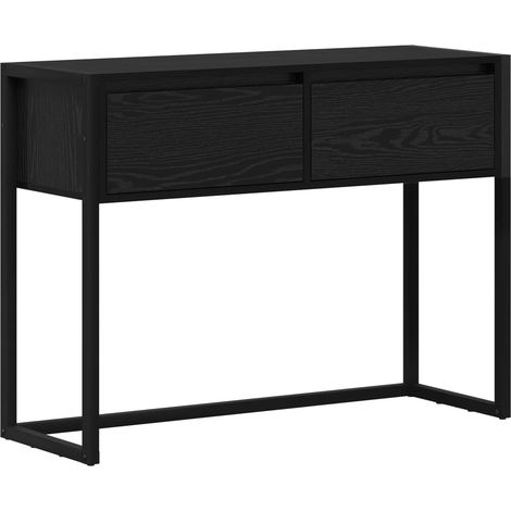 Maison Exclusive - Beistelltisch Schwarz Eichen-Optik 100 x 36 x