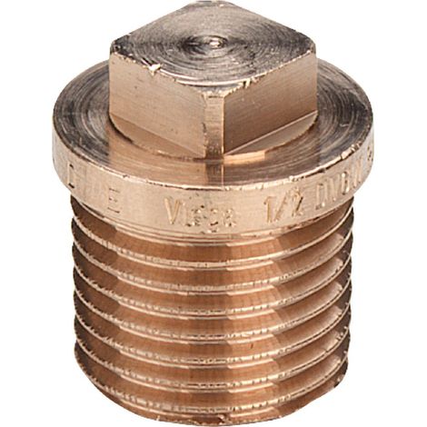 Viega Stopfen, R 1/8 Rotguss oder Siliziumbronze Modell 3290, 441425