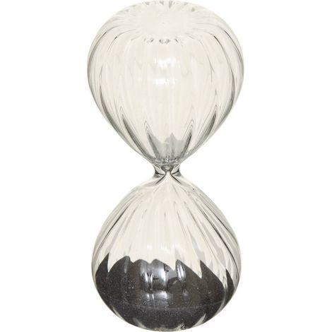 Sablier décoratif Sibel 5,5x5,5x12cm en verre - Atmosphera créateur d'intérieur (1/4)